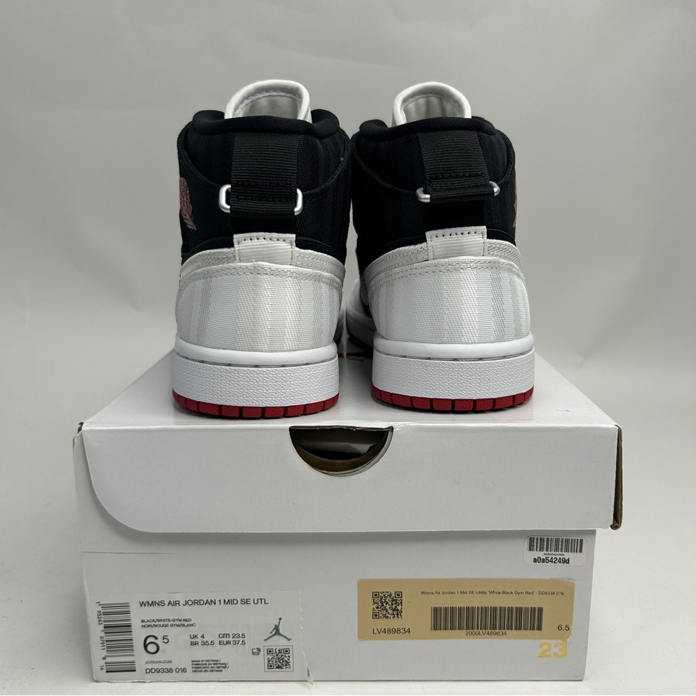 Nike AIR Jordan 1 Mid SE WMNS “Utility/Black Gym Red” 2023 - Picture 4 of 4